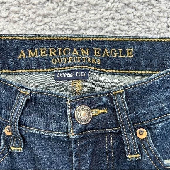 American Eagle Jeans Mens 28 x 30 Slim Straight Extreme Flex Casual Dark Wash - Picture 2 of 6